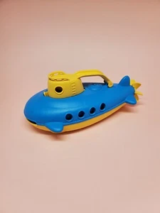 Green Toys U-Boot Wasserspielzeug Badespielzeug blau gelb Made in USA recycelter Kunststoff - Bild 1 von 6