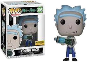 FUNKO POP! ANIMATION RICK AND MORTY: YOUNG RICK #305 (HOT TOPIC EXCLUSIVE STICKE - Picture 1 of 2