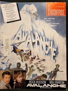 Boxoffice Movie Magazine June 26 1978 Avalanche Rock Hudson Mia Farrow - Picture 1 of 1