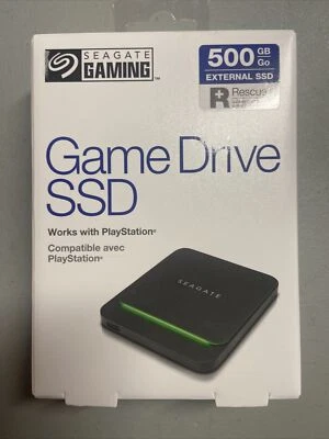 Seagate Game Drive SSD 500GB External SSD for Sony PlayStation, STJM500402 - NEW - Image 1 of 4