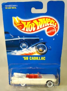 Tarjeta vintage 1991 Hot Wheels '59 Cadillac azul #154 en tarjeta - Imagen 1 de 4