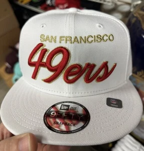 New Era San Francisco 49ers 9Fifty Snapback Hat White Super Bowl Patch XIX - Picture 1 of 3