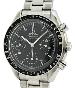 Omega Men's 39mm Speedmaster Reduced Black Dial Automatic Moon Watch! 3510.50! - Picture 1 of 12