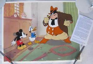 Moving Day Mickey, Donald, Pete Limited Edition Cel 115/500 Villains Disney MINT - Picture 1 of 5
