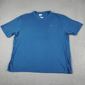 Greg Norman T Shirt Mens 2XL Blue Shark Logo Casual Short Sleeve * - Picture 1 of 7