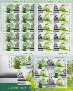 EUROPE CEPT 2016 THINK GREEN - MOLDOVA 948-49 MINI SHEET + STAMP BOOKLET MH 21 ** - Picture 1 of 1