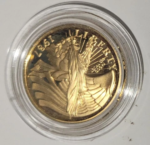 1987  U.S. Gold Five Dollar ($5.00)  Constitution Coin Cover