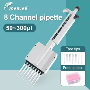 JOANLAB Lab Multiple Multi Channel Pipettor Micro pipette M8-300(50-300ul) - Picture 1 of 11