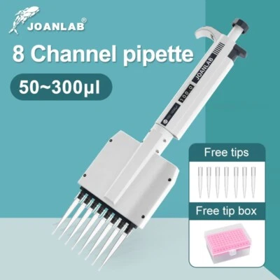 JOANLAB Lab Multiple Multi Channel Pipettor Micro pipette  M8-300(50-300ul) - Image 1 of 4