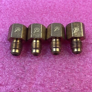 4pcs 1/4 SAE 45° Flare Male to 1/4 NPT Female Thread Adapter Brass Pipe Fitting - Picture 1 of 7