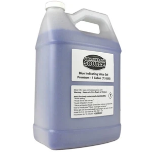 1 Gallon 7.5 lbs of Desiccant Beads For Desiccant Air Dryers Silica Gel Blue - Picture 1 of 6