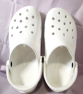 Classic White Crocs/Shoes Unisex, Women's 9, Men's 7 - Picture 1 of 6