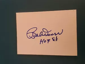 Bobby Doerr Signed Index Card 3X5 AUTO HOF 1986 inscribed hof Autograph - Picture 1 of 1