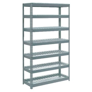 Boltless Extra Heavy Duty Shelving 48"W x 18"D x 84"H 7 Shelves Wire Deck - Picture 1 of 1