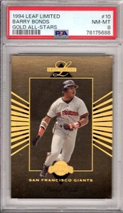 1994 Leaf Limited Barry Bonds Gold All Stars PSA 8 NM-Mt # 10 - Bild 1 von 2