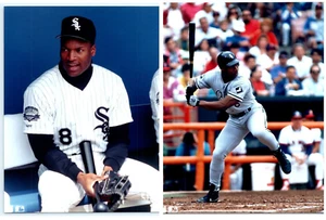8x10 Bo Jackson 1991 Official MLB Photographs Chicago White Sox Lot of 2 - Bild 1 von 5