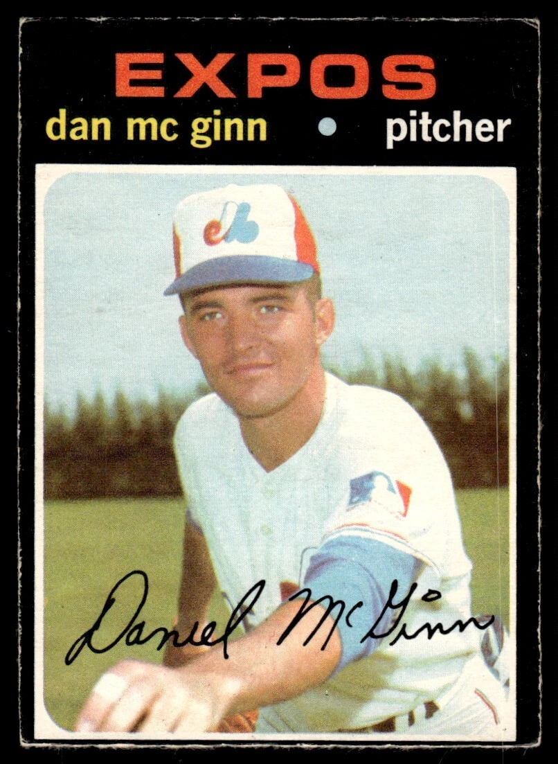 1971 O-Pee-Chee Dan McGinn Montreal Expos #21 R160