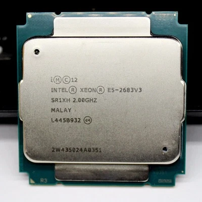 Intel Xeon E5-2683 V3 CPU 14-Core 28-Thread 2.0GHz 35M 120W LGA 2011-3 Processor - Image 1 of 4