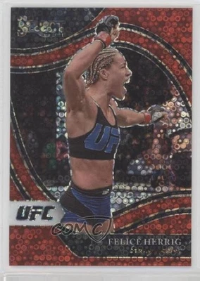 2021 Panini Select UFC Octagonside Red Disco Prizm /199 Felice Herrig #279 - Image 1 of 2