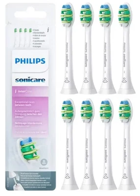 Philips Sonicare HX9004/07 InterCare Genuine 4/8 Pack White Brushes NEW AA - Image 1 of 4