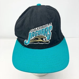 Vtg 90s Jacksonville Jaguars Banned Logo American Needle Blockhead Snapback Hat - Picture 1 of 10