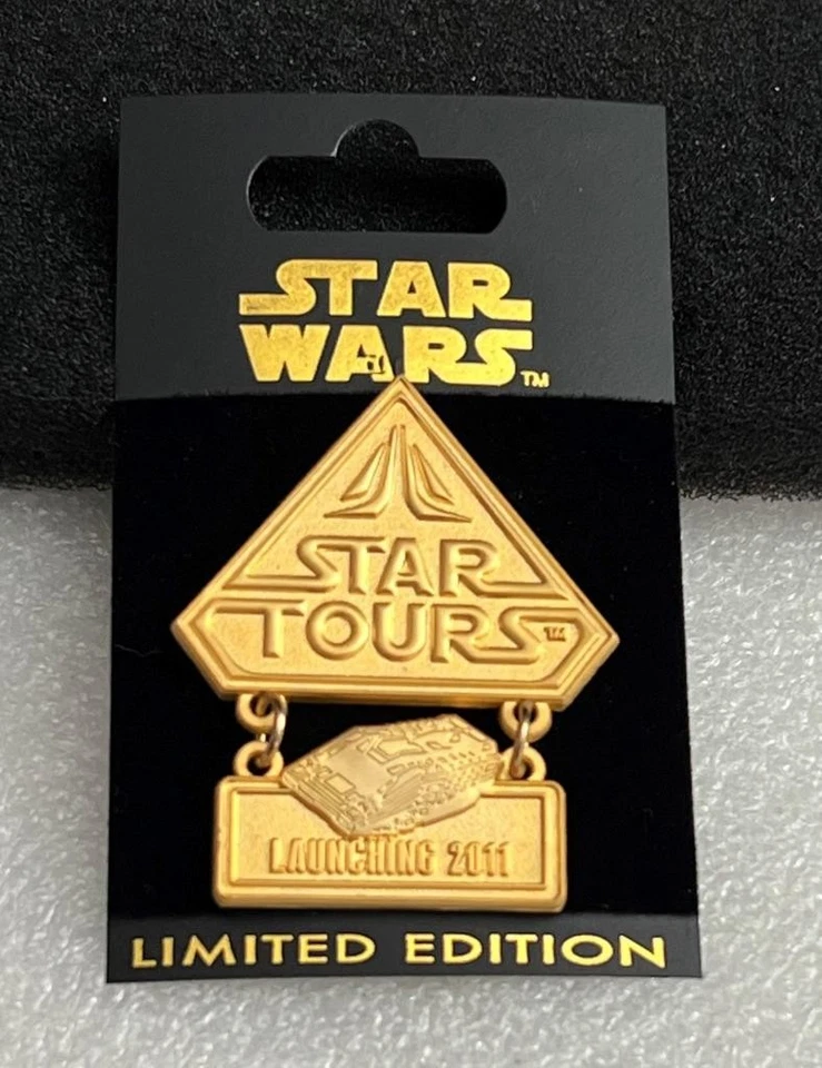 Prendedor colgante Disney Star Wars Star Tours lanzamiento cuenta regresiva 2011 LE 1000 Foto 1 de 1