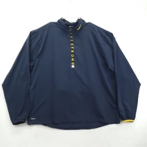 Nike Livestrong Jacke Herren XL Navy Half Zip Windbreaker Running NikeFIT - Bild 1 von 16