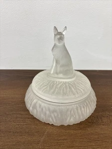 Plato de baratija cubierto esmerilado de hojalata Rin vintage - Imagen 1 de 12