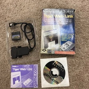 1997 Web Link Game.Com Tiger GameCom Complete Box Internet Score Weblink Cable - Picture 1 of 17