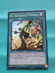 Yugioh Card - El Shaddoll Fusion Super Rare 1st Edition NECH-EN064 LP - Picture 1 of 2