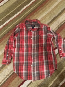 Polo Ralph Lauren Boys' Plaid Long Sleeve Dress /casual Shirt Size 6 - Picture 1 of 7