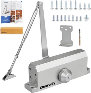 Chiudiporta Regolabile Automatico Misura 4 Molla Idraulico per Casa e Commerciale U - Foto 1 di 1