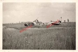 Ausgebranntes deutsches Flugzeug Ju-88 Turyshkino Leningrad Russland Ostfront - Bild 1 von 2