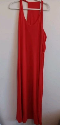 Rocawear Maxi Dress, Women’s Sz Large, Red Beachwear, Casual Coverup, NWOT - Image 1 of 4