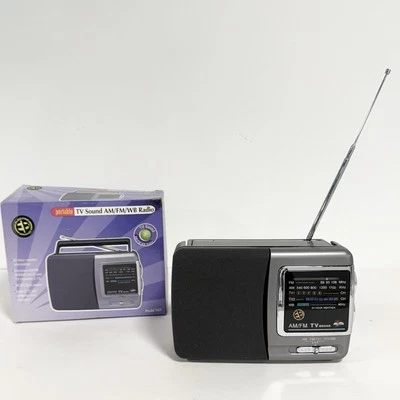 Radio WB Radio TV Sonido Clima Y2K Portátil Marca Electro Vintage AM FM Broadcast WB Foto 1 de 4