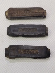 3 Vintage Schwinn Deluxe bicycle pedal Blocks Classic Balloon Tire Bikes Ratrods - Picture 1 of 7