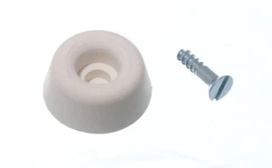 Toilet Seat Furniture Rubber Buffer Pads White 3/4 Inch 19mm Pack Of 10 - Picture 1 of 1