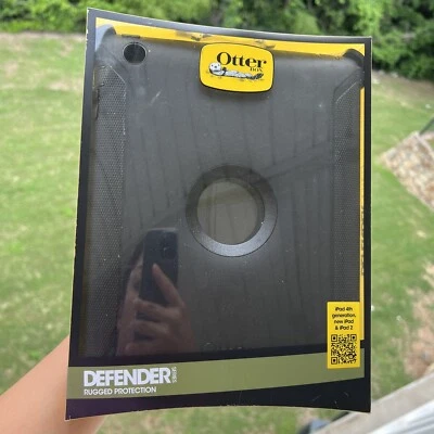 OtterBox Defender Series Case iPad 4th Gen New iPad, iPad 2 Protector Black - Image 1 of 4