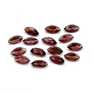 Garnet Faceted Marquise Cut Loose Gemstone 6x3 mm Natural 50 Pcs Lot 16.50 Cts - Picture 1 of 5