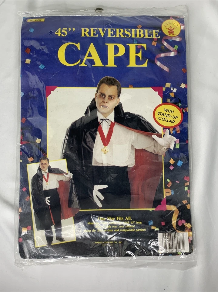 Capa Rubies 45" Reversible Talla Única Para Todos Negro/Rojo Nueva Foto 1 de 4