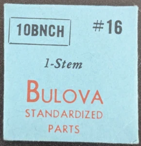 NOS NEW Genuine Bulova Cal. 10BNCH # 16 Winding Stem - Vintage Watch Part - Picture 1 of 2
