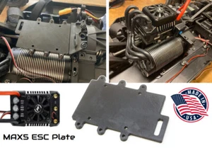 ESC Mounting Plate for Hobbywing Max5 ESC on Losi DBXL-E 2.0 1/5 Scale - Picture 1 of 6