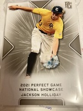 Jackson Holliday 2021 Leaf Perfect Game National Showcase Rookie card ORIOLES
