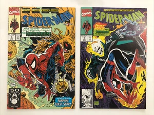 1990 Marvel Comics Spider-Man Ghost Rider Team-Up Against Hobgoblin *COMPLETE* - Picture 1 of 10