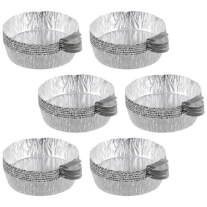 Báscula para sartenes en polvo suministros de laboratorio de platos de pesaje de papel de aluminio de 50 piezas - Imagen 1 de 12