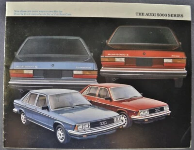 Audi 5000 1980 sedán catálogo folleto de ventas excelente original 80 Foto 1 de 4