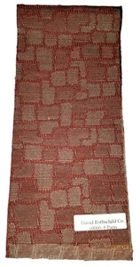 Upholstery Fabric Swatch Brown Rust With Gray.  18.25" X 4".  Swatch #8 Paris - Picture 1 of 4