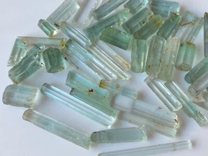 Finest Premium Natural Green Beryl Crystals from Brazil 25 Grams - Picture 1 of 6