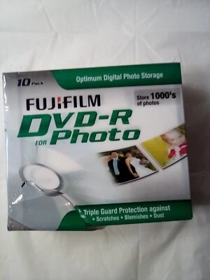 Fujifilm DVD-R 10 Pack Optimum Digital Storage Store 1000 of photos - Image 1 of 4