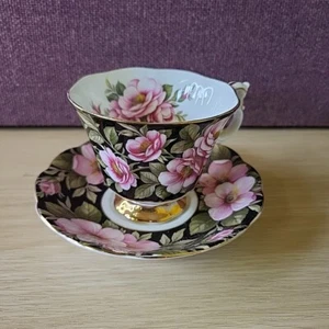 Raro Royal Albert Flora Series Rambling Rose Cup y platillo Alberta Rose - Imagen 1 de 7
